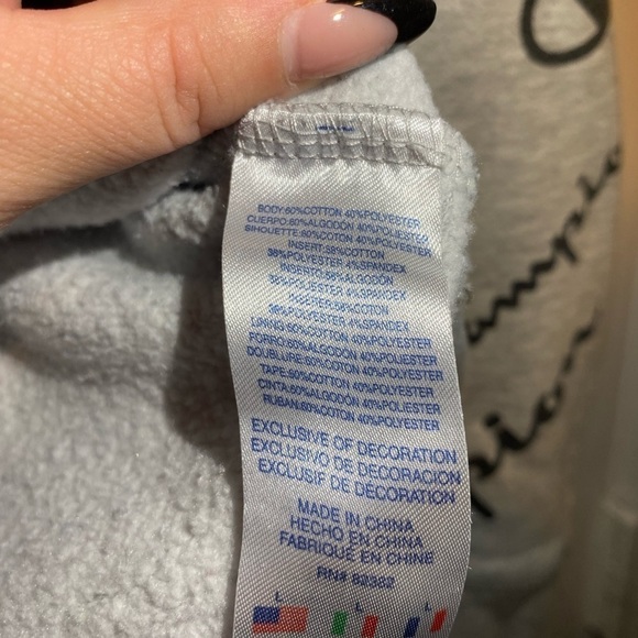 Champion Youth size large grey hoodie - Picture 3 of 6